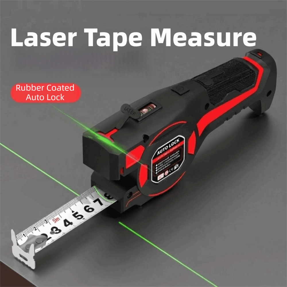 Industrial Laser Tape Measure - 3-in-1 Laser Tape Measure Retractable Rechargeable