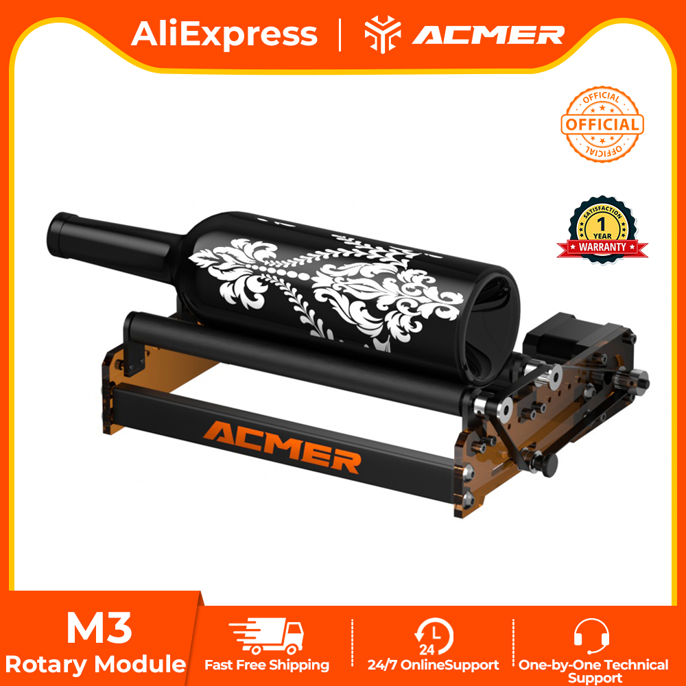 Fiber Laser Cutting Machine - ACMER M3 Laser Rotary Roller 360°