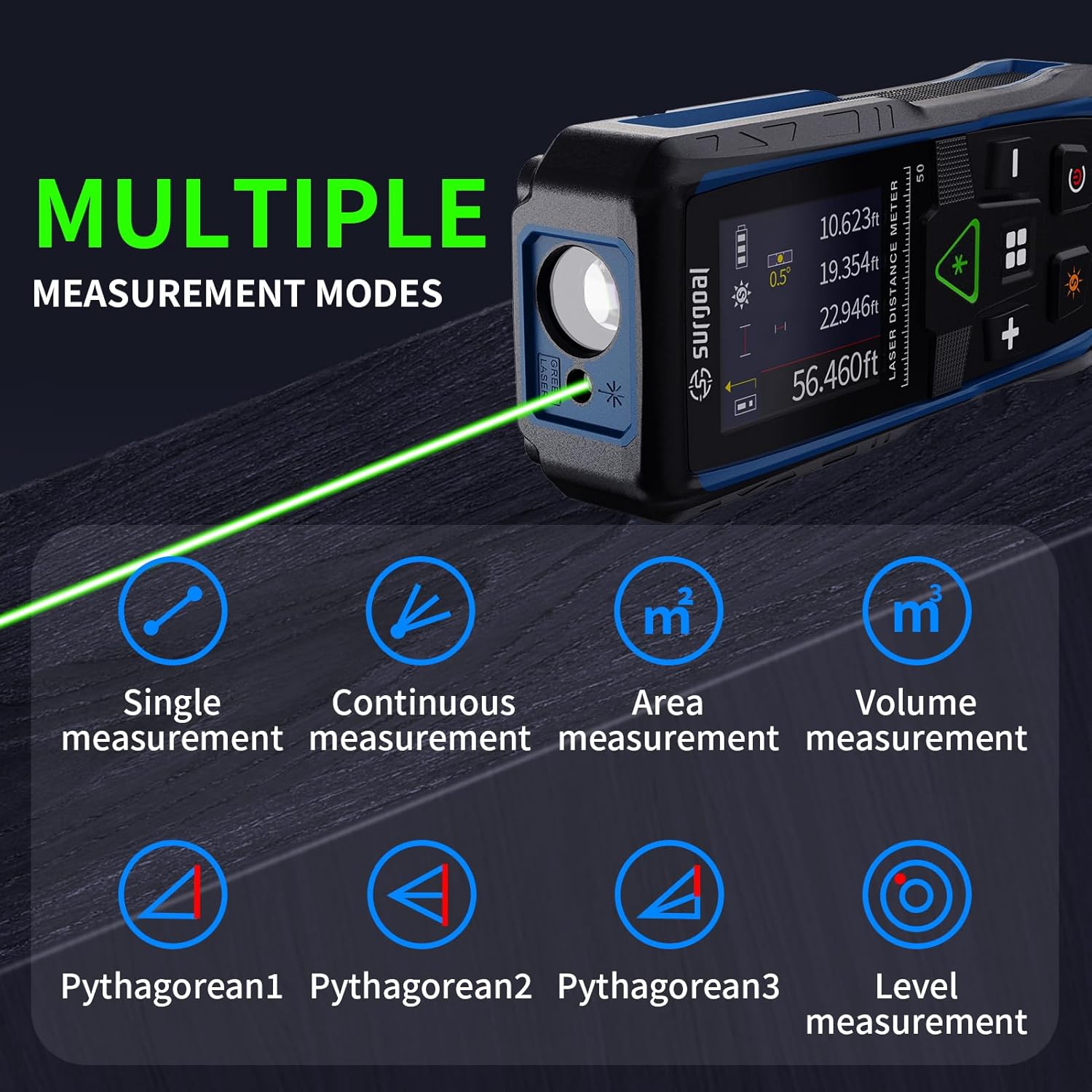 100m Green Laser Rangefinders  - Industrial Laser Tape Measure recension och pris