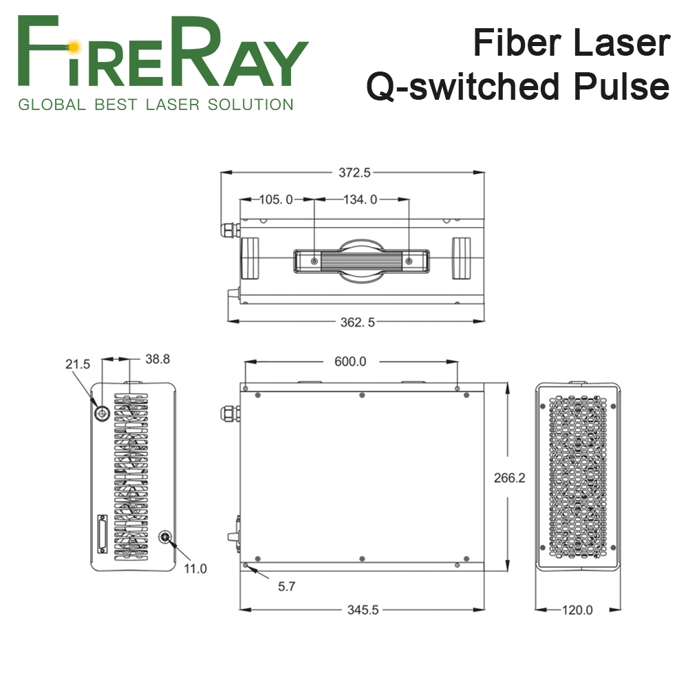 FireRay MAX Q-switched Pulse F - Fiber Laser Source 20W recension och pris
