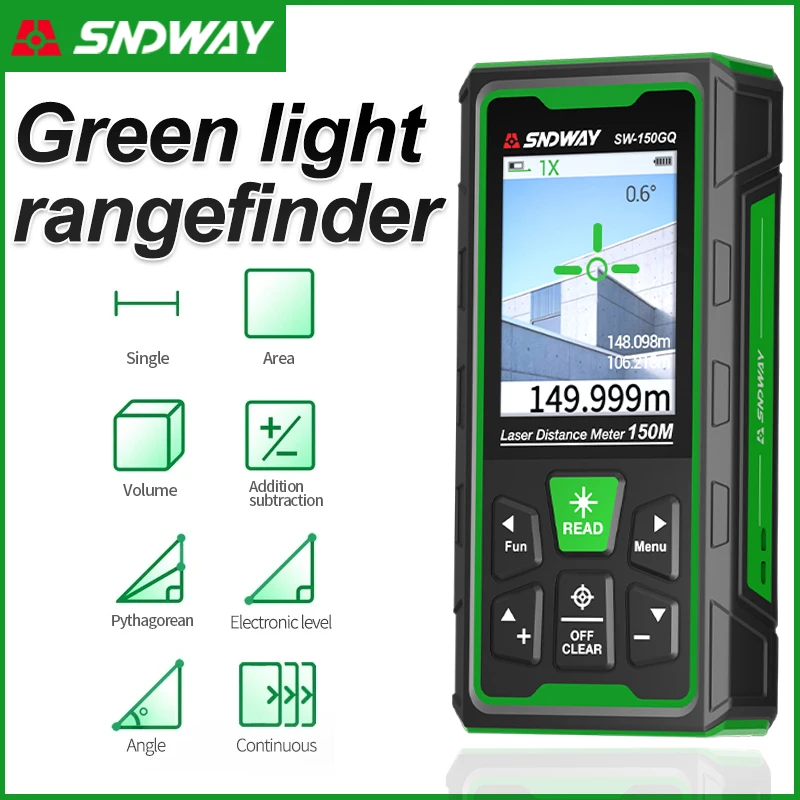 Green Laser Distance Meter Dig - Industrial Laser Tape Measure recension och pris