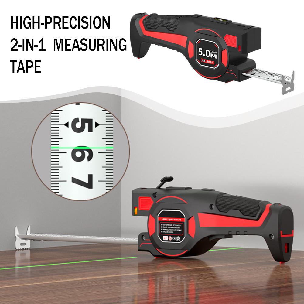 2 in 1 Laser Distance Meter St - Industrial Laser Tape Measure recension och pris