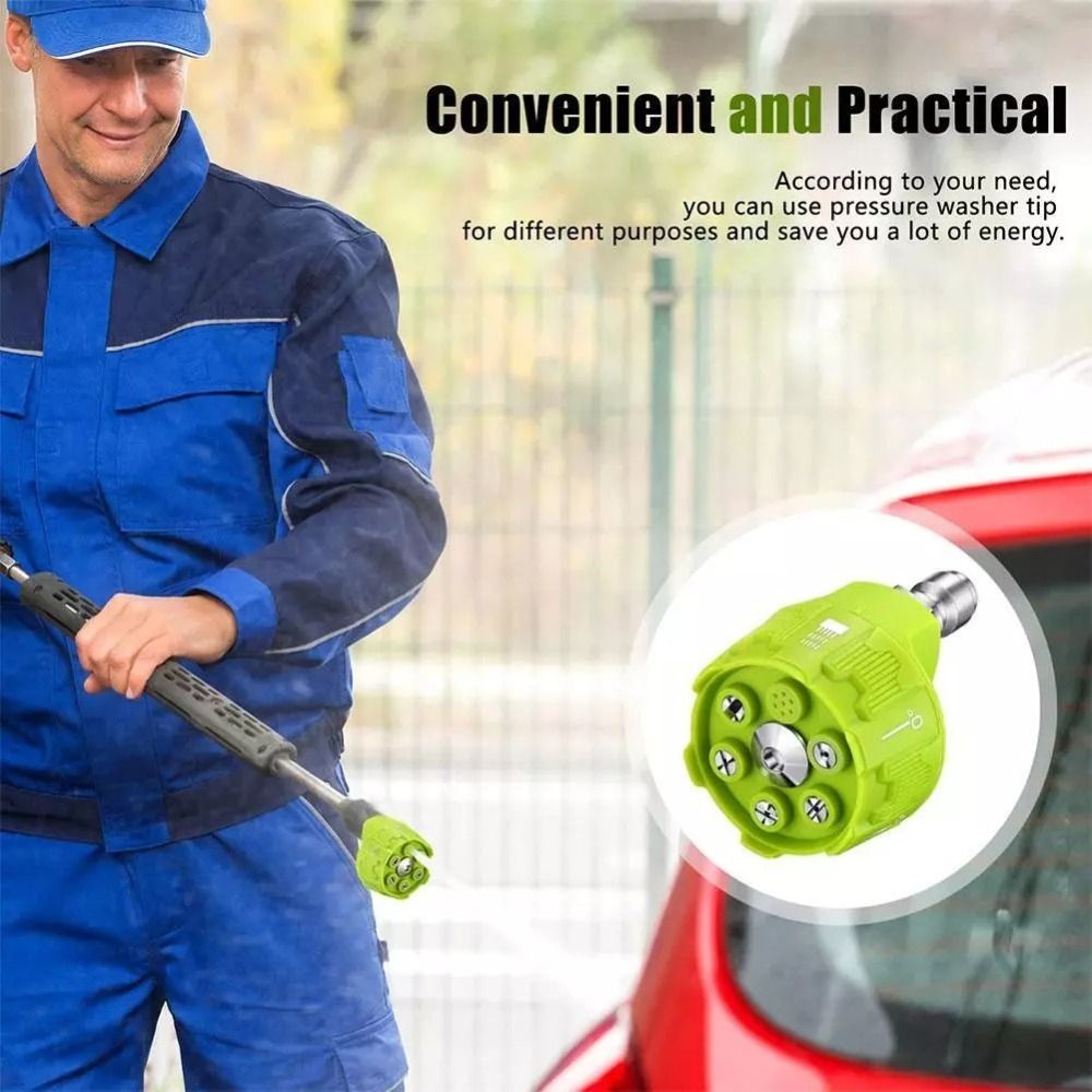 New 6in1 Pressure Washer Nozzl - Laser Nozzle Ceramic recension och pris