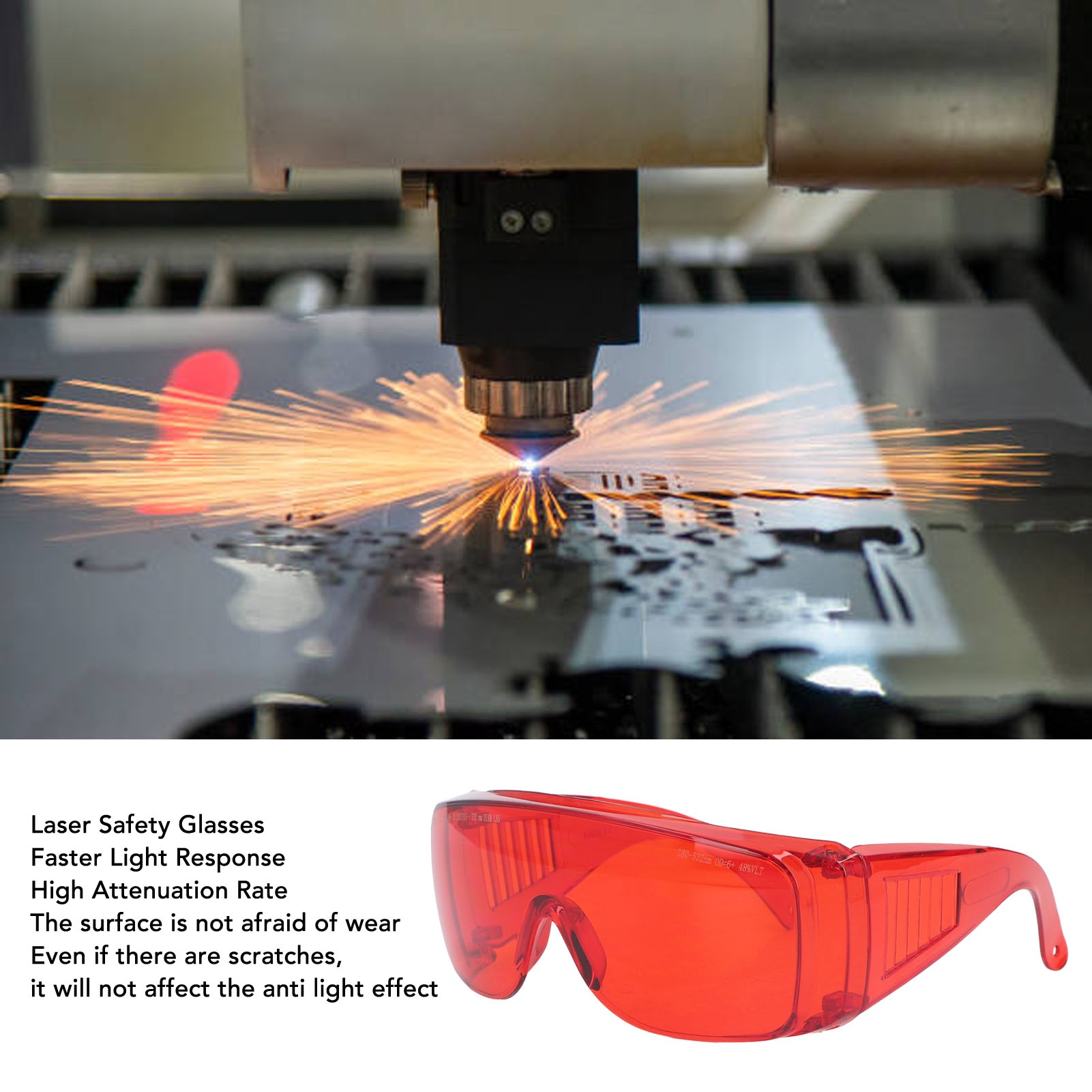 Laser Glasses Red 180 To 532nm - Industrial Laser Glasses recension och pris