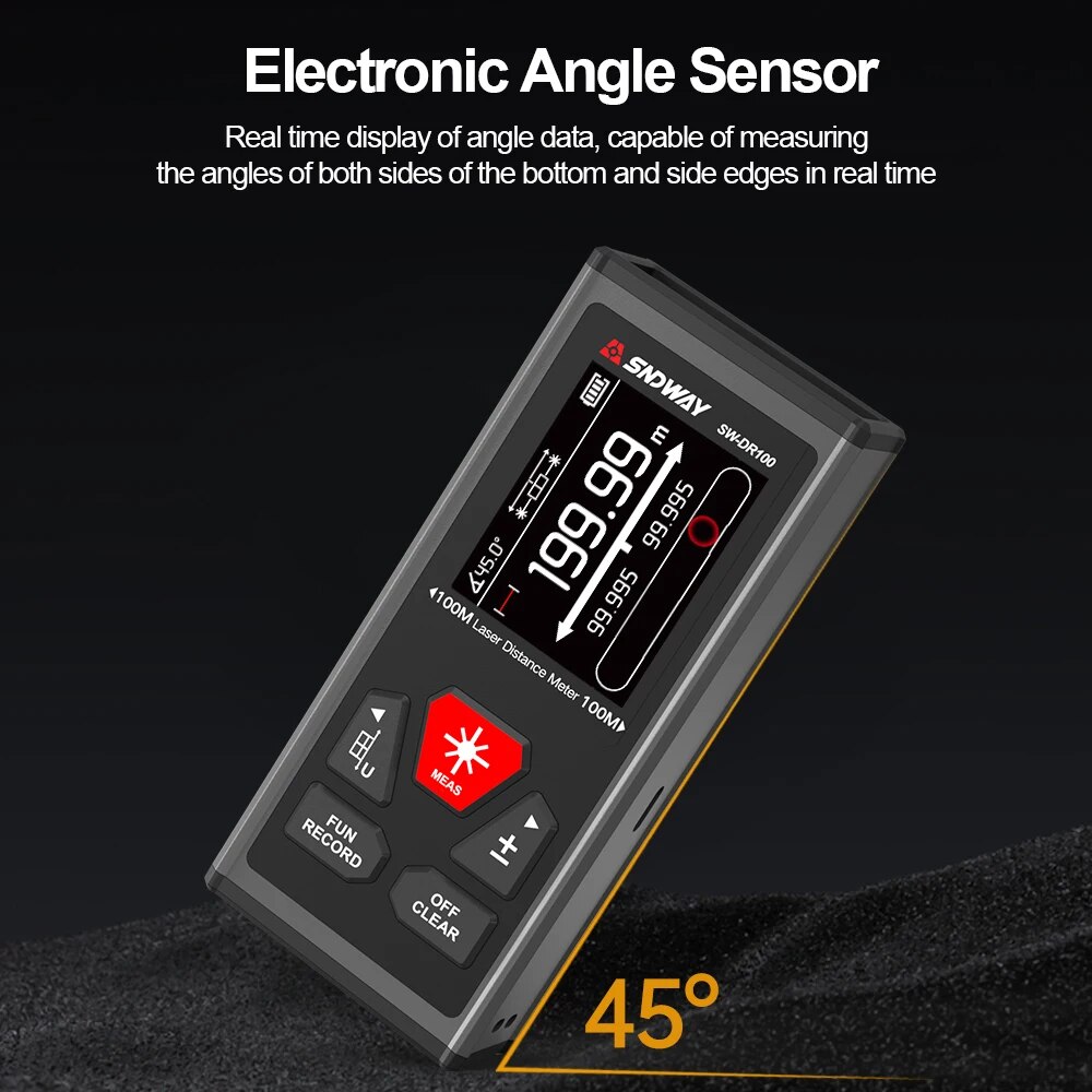 SNDWAY Dual Laser Distance Met - Industrial Laser Tape Measure recension och pris