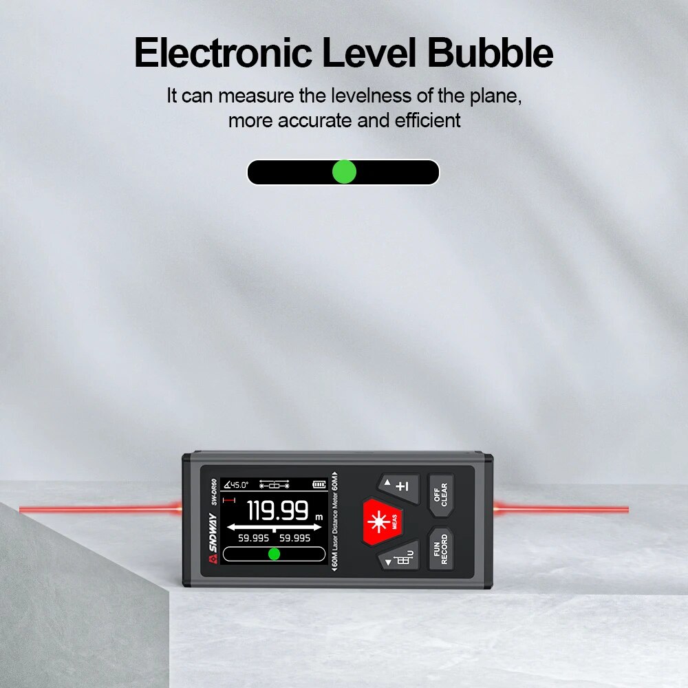 SNDWAY Dual Laser Distance Met - Industrial Laser Tape Measure recension och pris