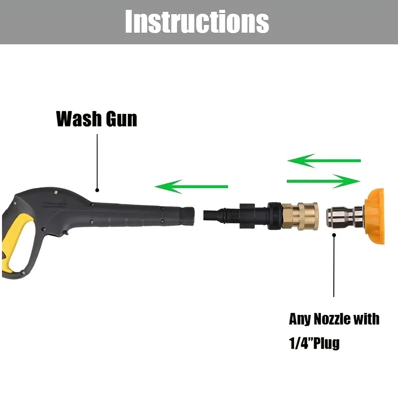6Pc High Pressure Washer Quick - Laser Nozzle Ceramic recension och pris