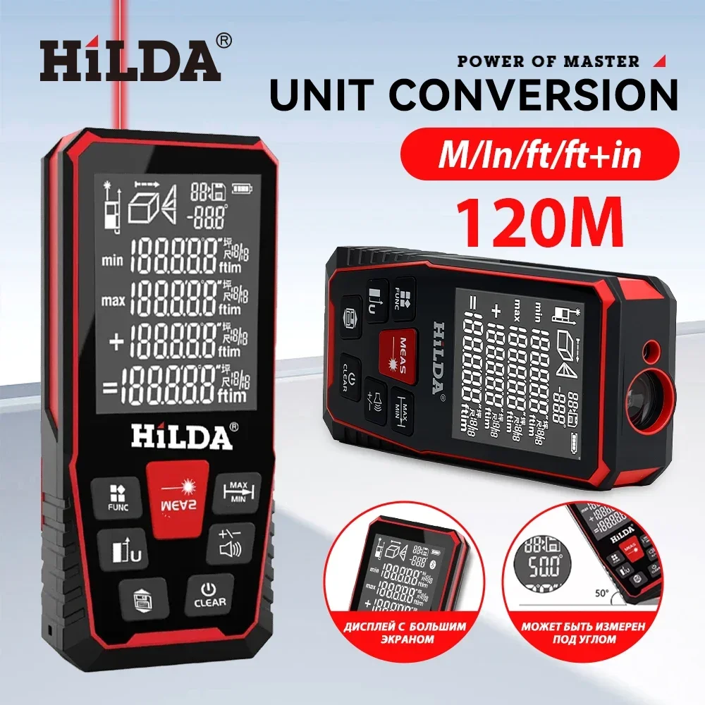 HILDA Laser Rangefinder 40/100 - Industrial Laser Tape Measure recension och pris