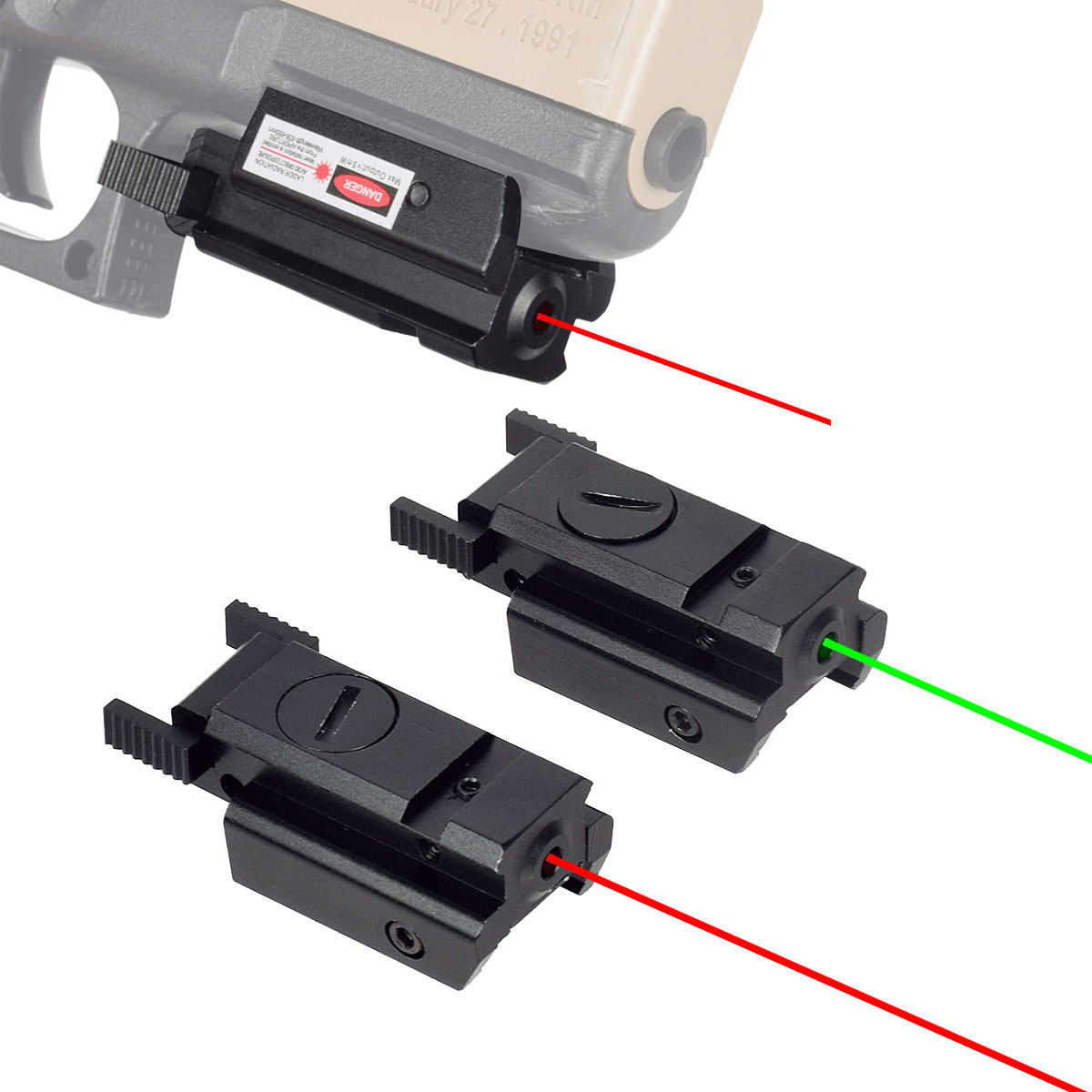 Tactical Red Green Dot Laser S - Industrial Laser Gun recension och pris