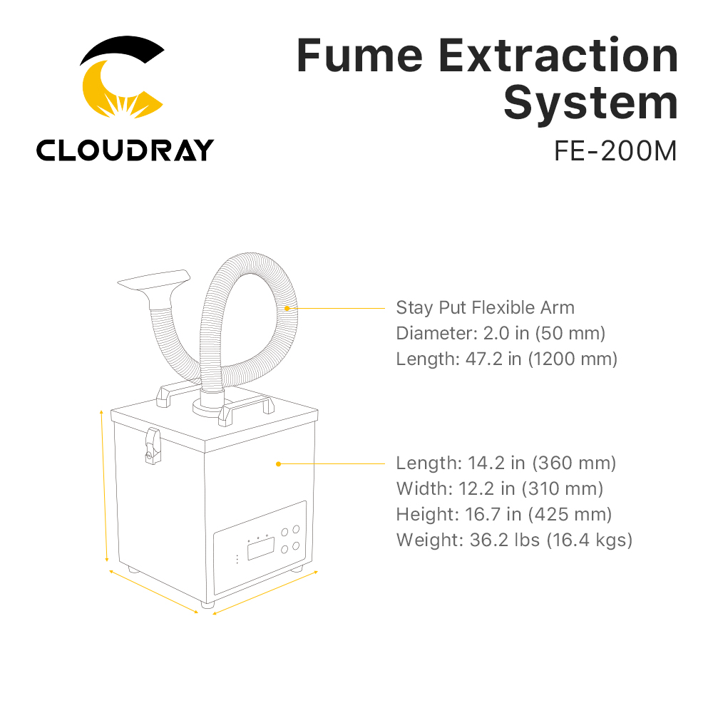 Cloudray Fume Extraction Syste - Fiber Laser Cutting Machine recension och pris